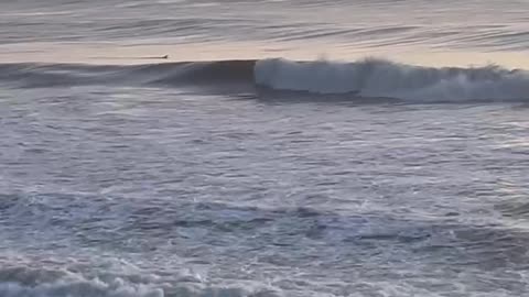 11 April 2022 Dave Oneegs Burleigh Heads Surf's up sunrise.