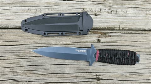 Paracord Wrapping Cold Steel Drop Forged Boot Knife For Customer