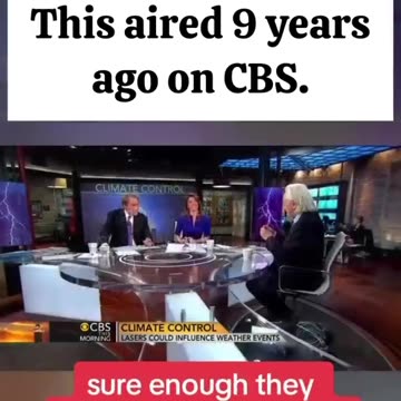 Weather Control - on CBS in 2014