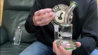 Black Leaf Borosilicate HoneyComb Bubbler