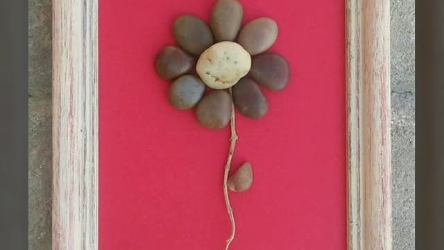 Beautiful artistic Street stone craft ideas