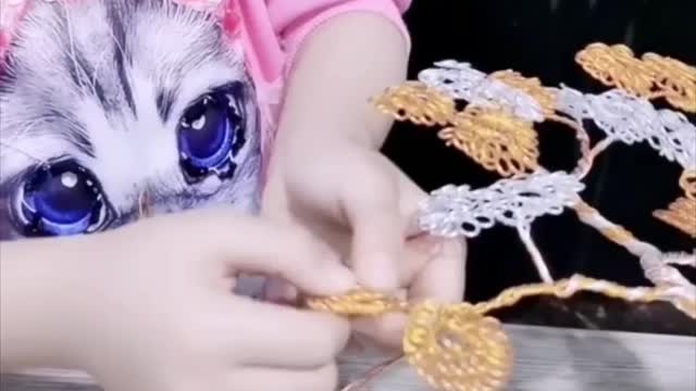 Chinese Girl Creates Artworks