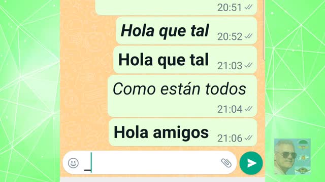 WhatsApp: Tres tipos de letras.