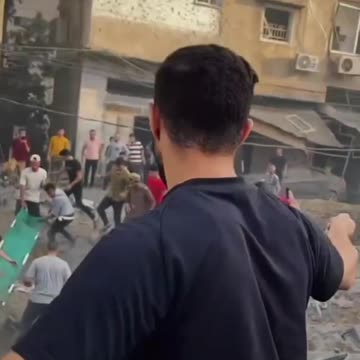 The work of Palestinian journalist in Gaza