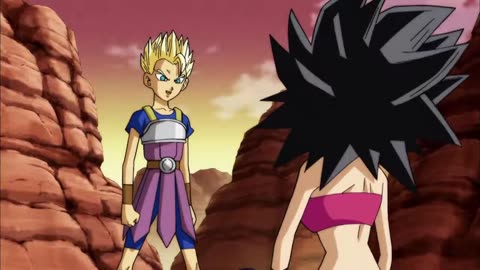 Dragon Ball Super - Caulifla si trasforma in Super Saiyan