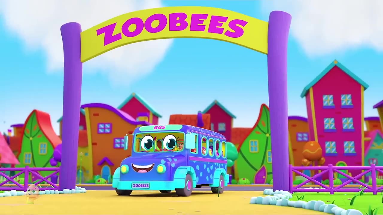 Wheels on the bus in zoo