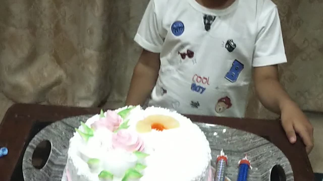 My Child enjoying his birthday.