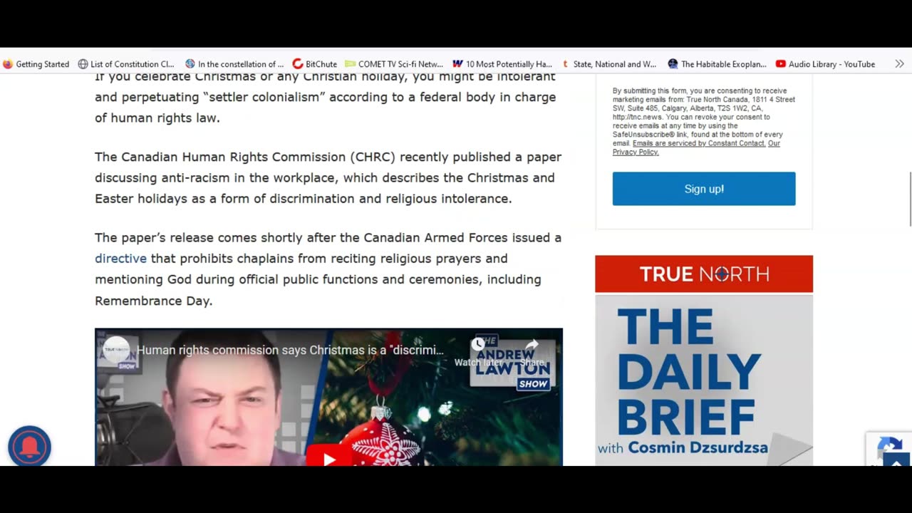 Canadian commission calls Christmas 'discrminatory'