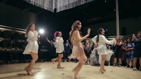 BRIDE Surprises Groom with Best Choreographed 💃 - Wedding reception.