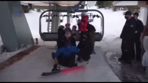 Man arrested at a ski resort in Canada for not wearing a mask, medically exempt.