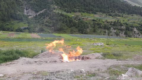 Real chemical fire
