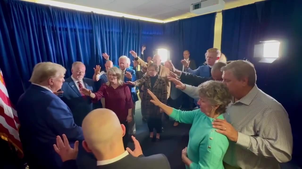 IOWA — Today, leaders and pastors prayed over President Trump and his family.