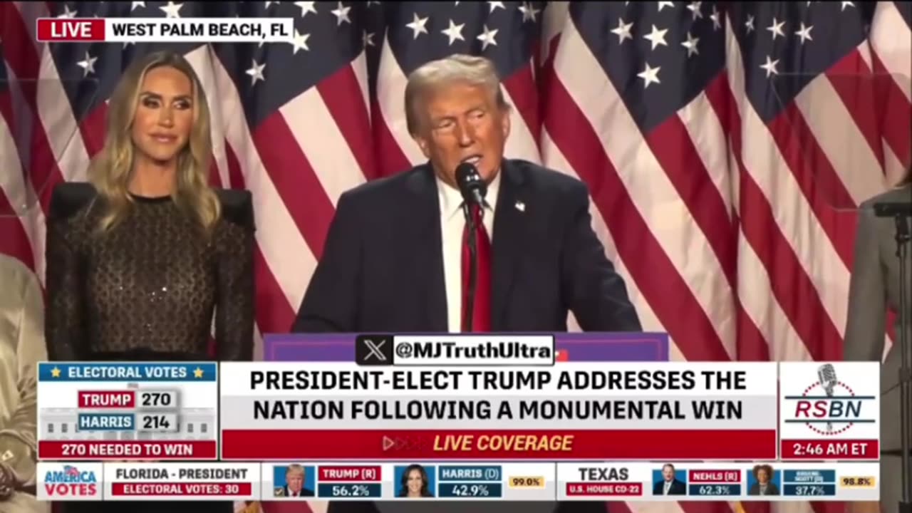 EPIC: Trump Says Election Night Was When America Regained Control Of Their Nation