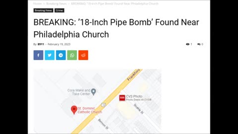 🚨 18-Inch Pipe Bomb' Found Near Philadelphia Church - Breaking911