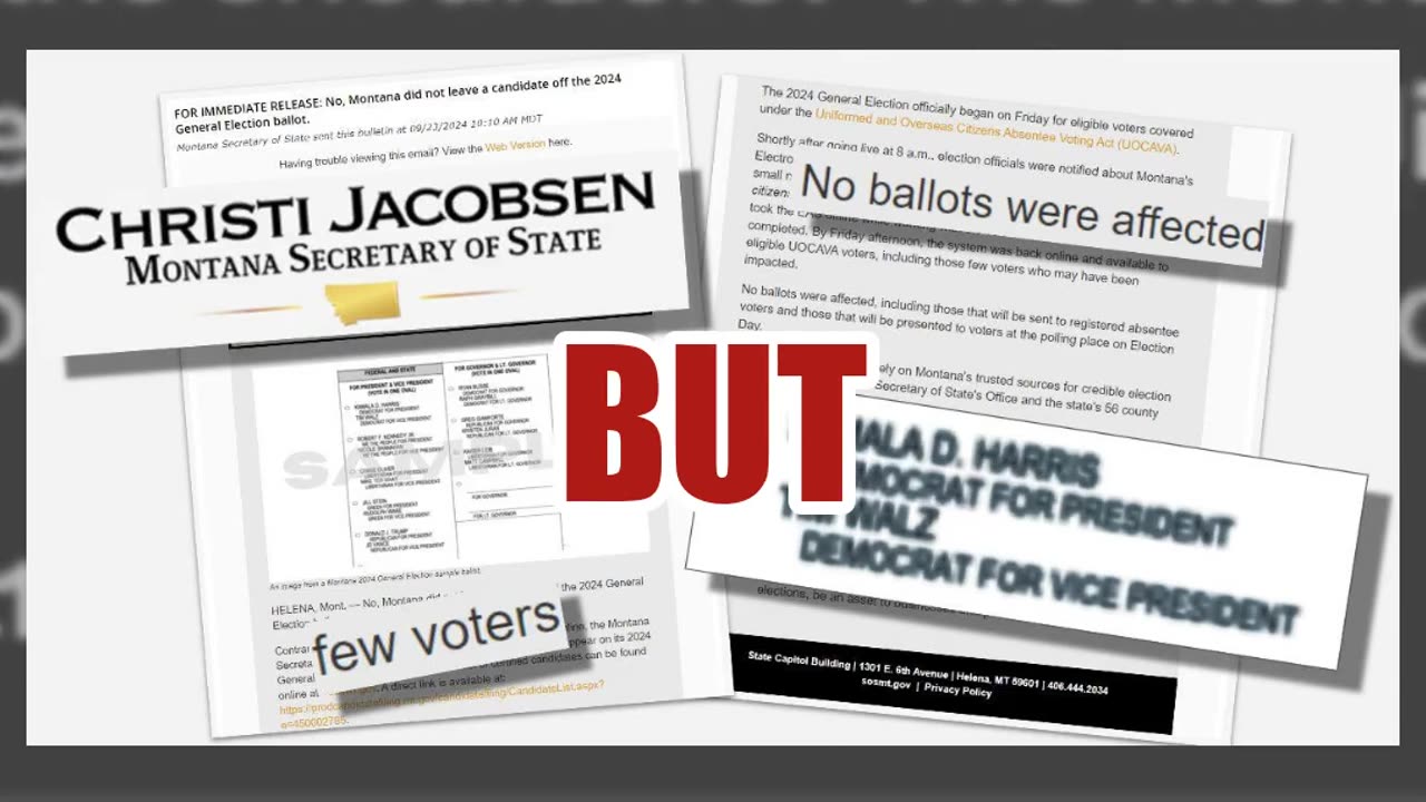 Fact Check: Montana Did NOT Leave Kamala Harris Off 2024 Ballots -- Online Absentee Ballot Mistake