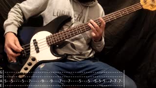 The Offspring - All I Want Bass Cover (Tabs)
