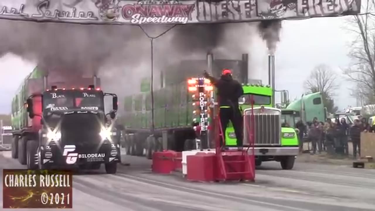 Legendary Big Rigs Drag Racing Compilation