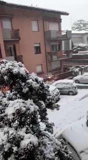 Snow in Italy ....