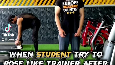 Copying style of trainer