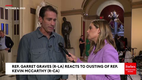 GARRET GRAVES REACTS TO KEVIN MCCARTHY BEING OUSTED AS HOUSE SPEAKER