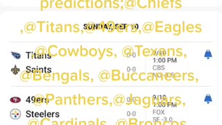 NFL WEEK 1 Early predictions