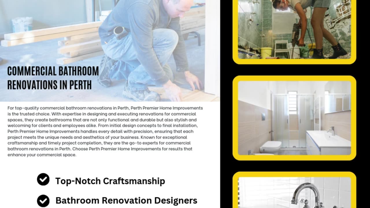 Innovative Commercial Bathroom Renovations in Perth for Modern Businesses