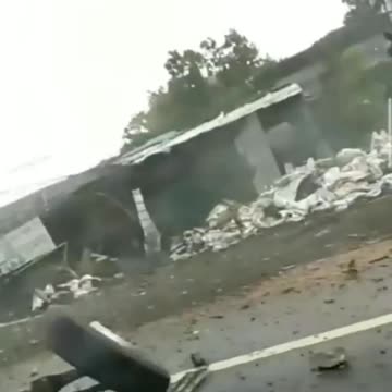 Truck speeding out of control caused an accident