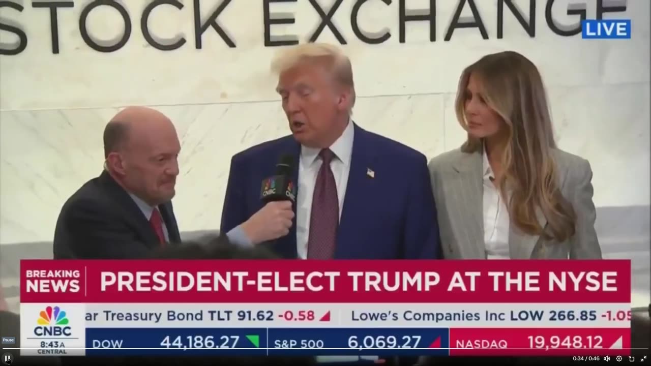 Trump just ROASTED Jim Cramer on camera on his massive L's.