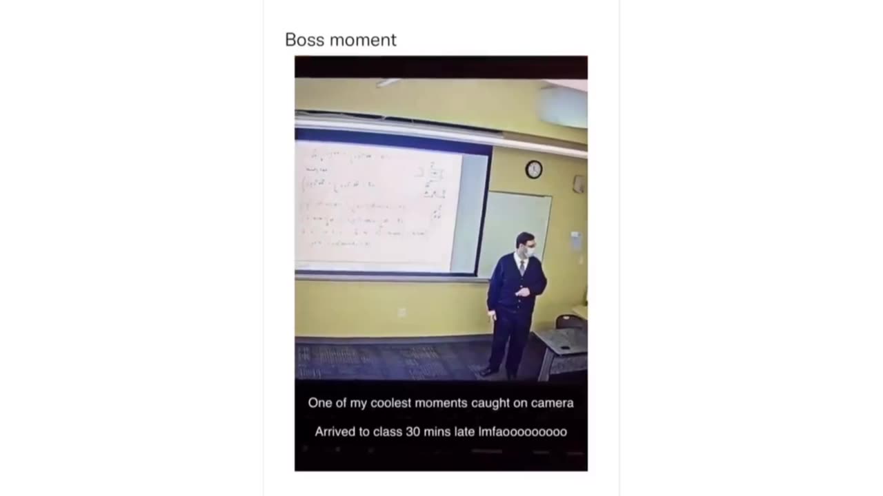 Epic Classroom Entrance: Student Walks in Late and Nails the Question!"