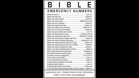 Bible Emergency Numbers