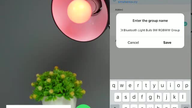 color changing light bulb