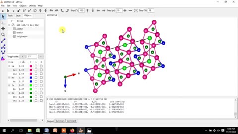 Create Crystal Structure of LaMnGeIn Material from CIF file using VESTA Software