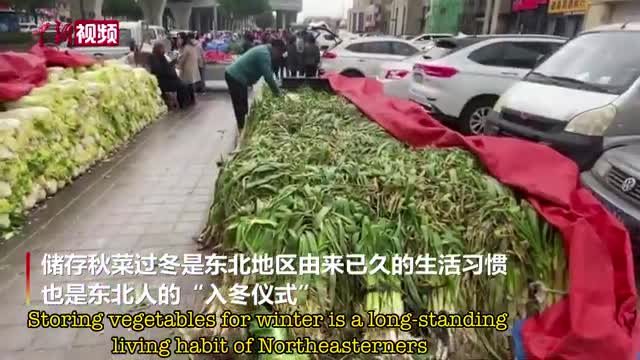 Northeastern Chinese people are used to storing vegetables for winter