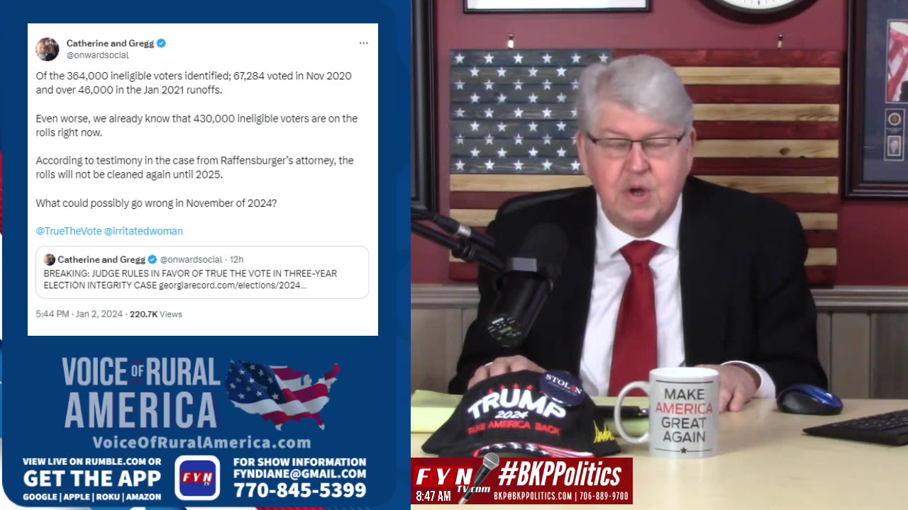 LIVESTREAM - Thursday 1/4 8:00am ET - Voice of Rural America with BKP