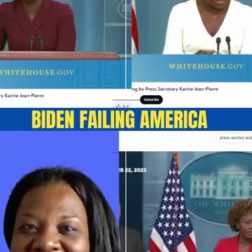 Press Secretary Karine Jean Pierre and the Failing Biden Administration #Short