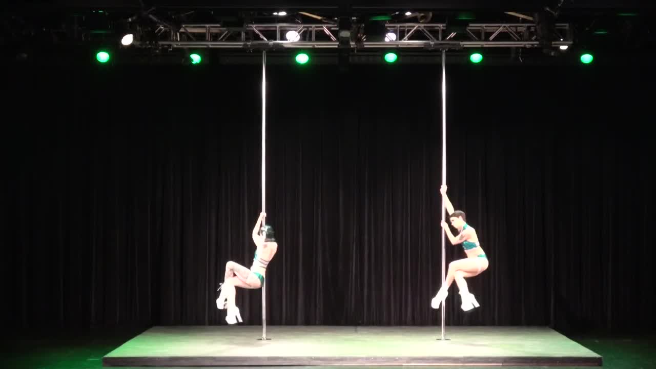 2019 US Pole Dance Championship Doubles Division - Leah & Corey