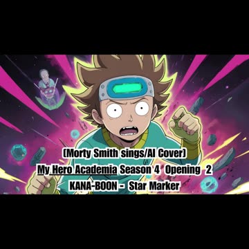 [Morty Smith sings/AI Cover] My Hero Academia Season 4 Opening 2 KANA-BOON - Star Marker