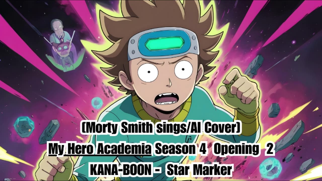 [Morty Smith sings/AI Cover] My Hero Academia Season 4 Opening 2 KANA-BOON - Star Marker