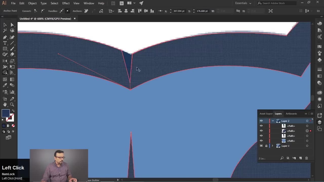 Adobe Illustrator Training - Class 4 - Pen Tool and Shape Builder Tool Urdu / Hindi