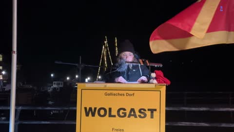 Wolgast - Redebeitrag von Maria 20-12-2022