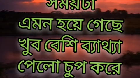 সময়টা এমন হয়ে গেছে খুব বেশি ব্যাথ্যা পেলেও চুপ করে থাকি।