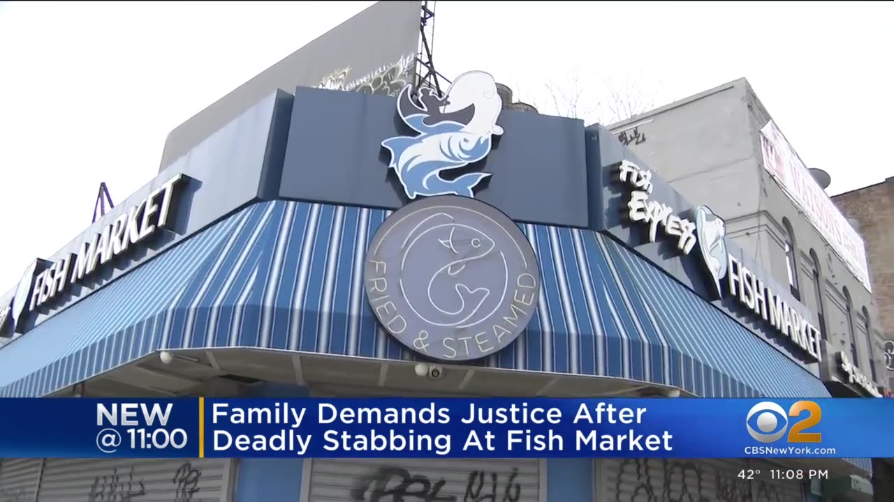 Family demands justice after deadly stabbing at Harlem fish market