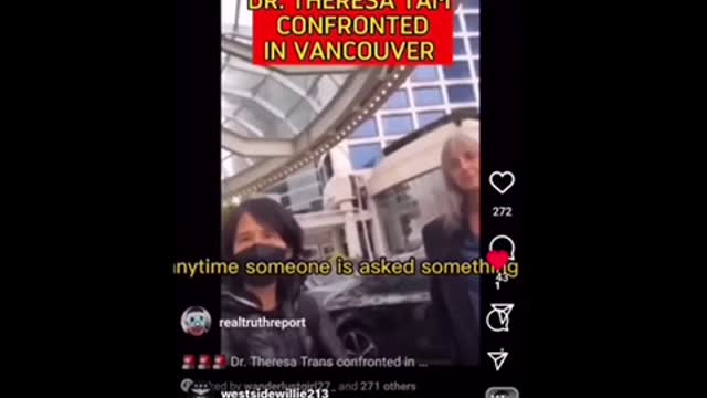 Dr. Theresa Tam of Canada, saved by boot licker over questions