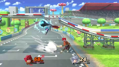 Roy Vs Corrin on Figure 8 Circuit (Super Smash Bros Ultimate)