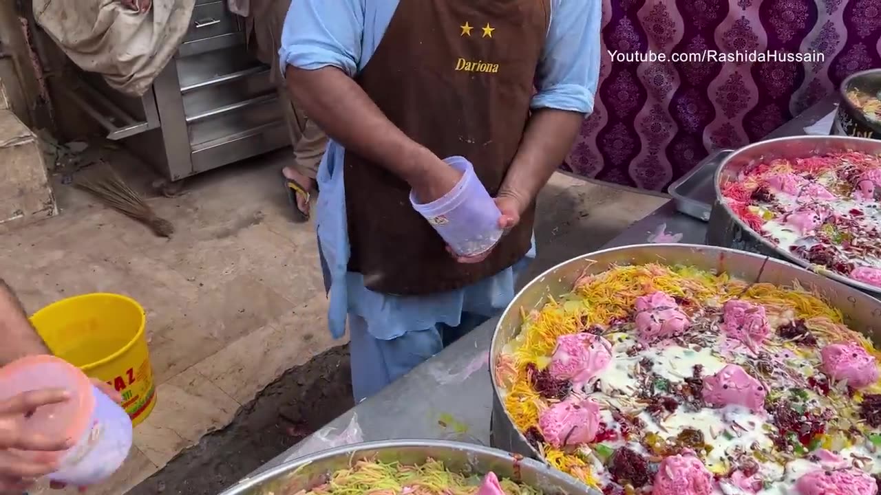 Special Rabdi Falooda Sev Noodles | Jungle Ice Cream Falooda Making Recipe | Summer Special Recipes