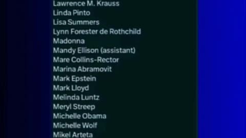 Epstein list