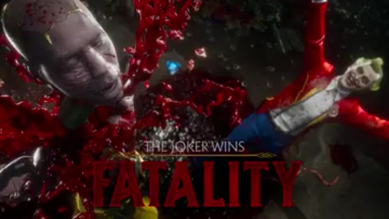 The joker vs Rambo hard level fight mortal kombat 11