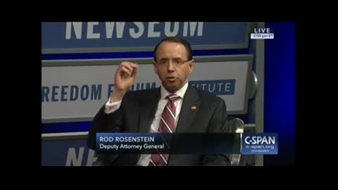 Rod Rosenstein Hits Back At Impeachment Threats