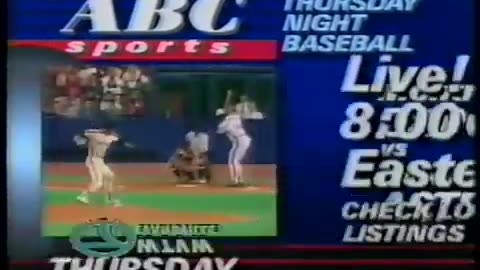 June 26, 1989 - Promo for Thursday Night Baseball & Monday Night Movie Bumper