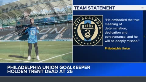 Philadelphia Union goalkeeper Holden Trent dies at 25